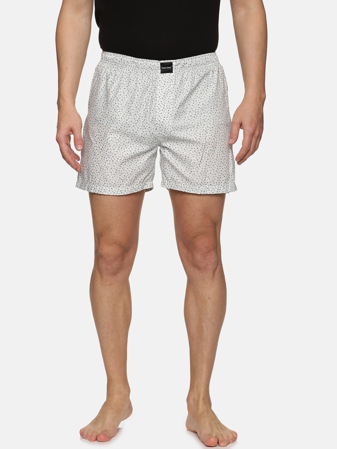 Don Vino Men Off White Printed Boxer Shorts