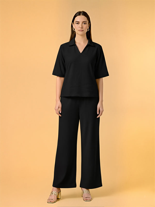 Solid Black Coord set