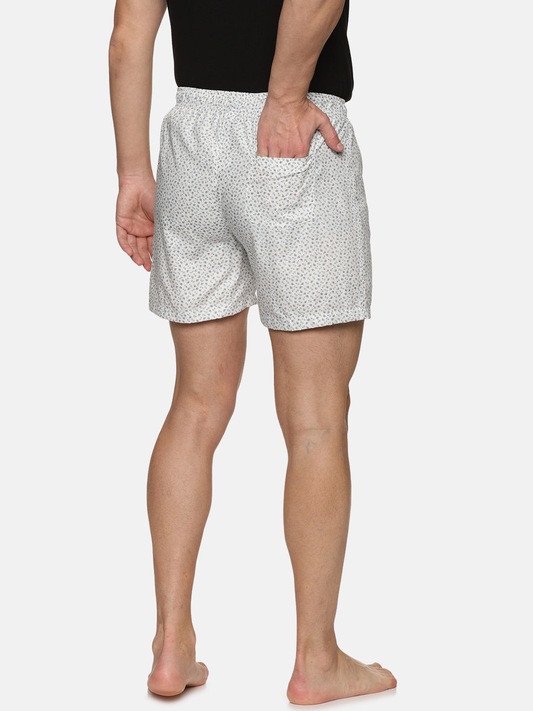 Don Vino Men Off White Printed Boxer Shorts