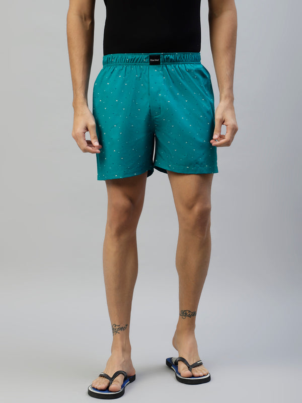 Don Vino Men's Blue Comfy Boxer Shorts