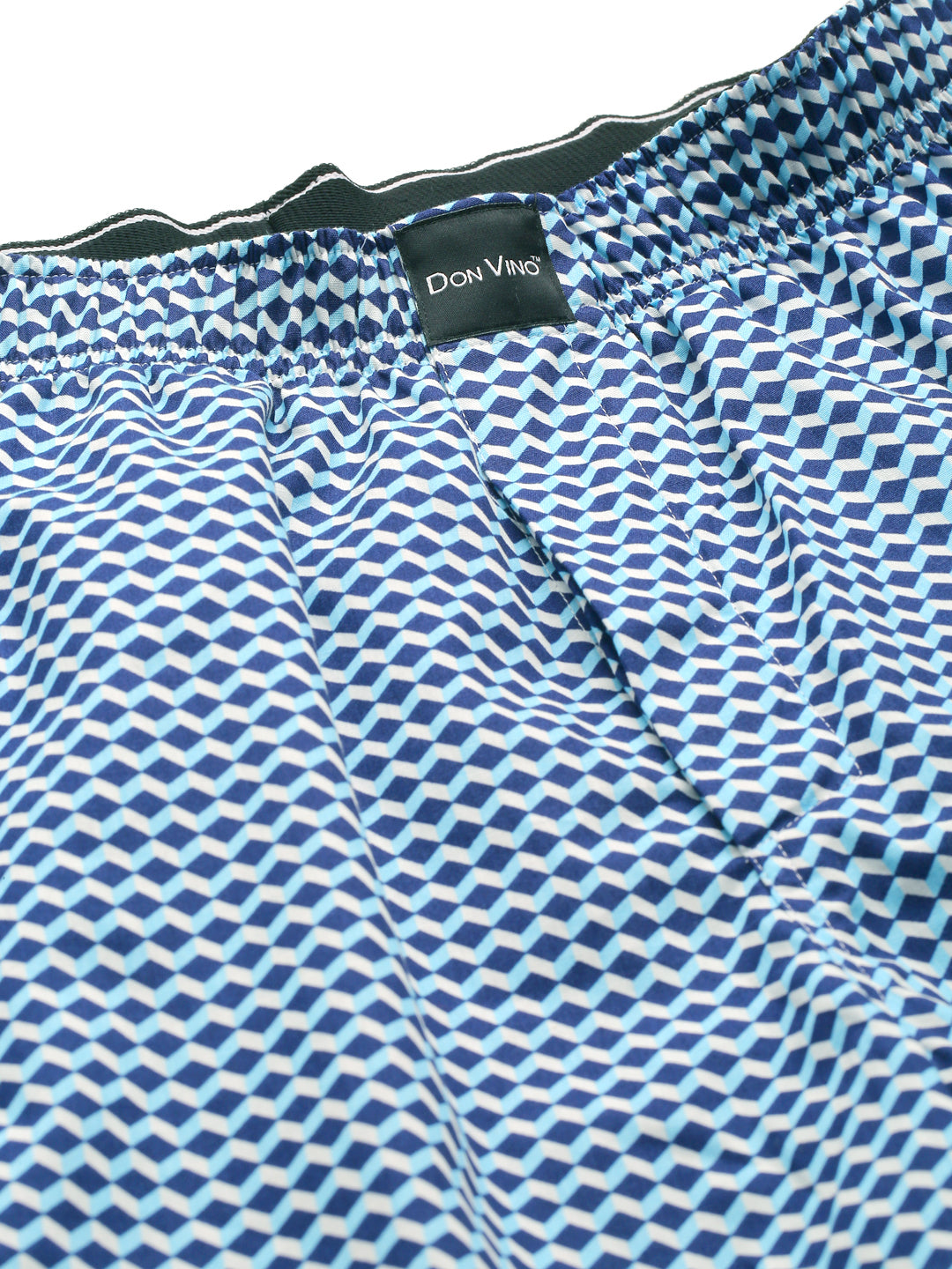 Don Vino Men's Ocean Blue Printed Boxer Shorts