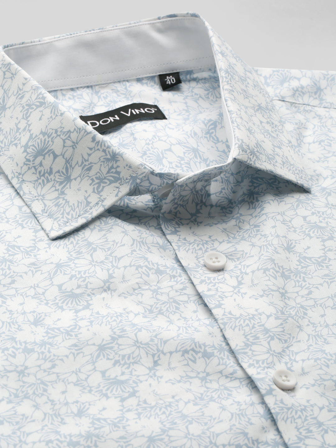 Don Vino Men's Half Sleeves Floral Printed Shirt
