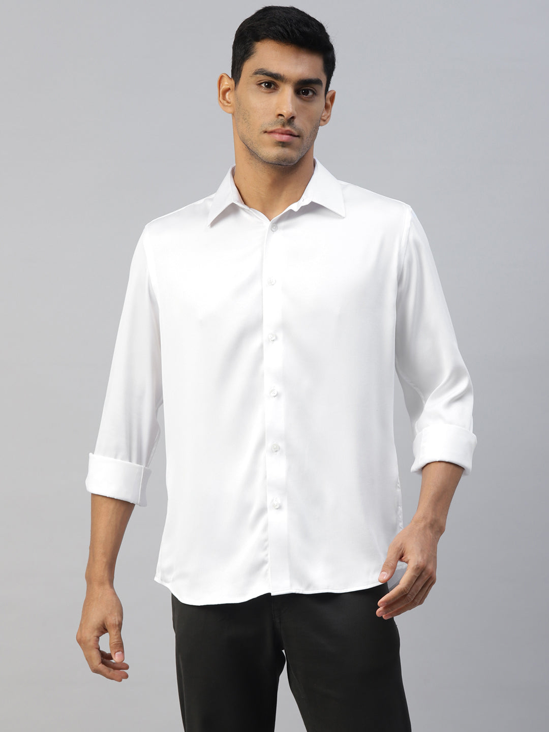 Don Vino Men's Classic White Party Shirt