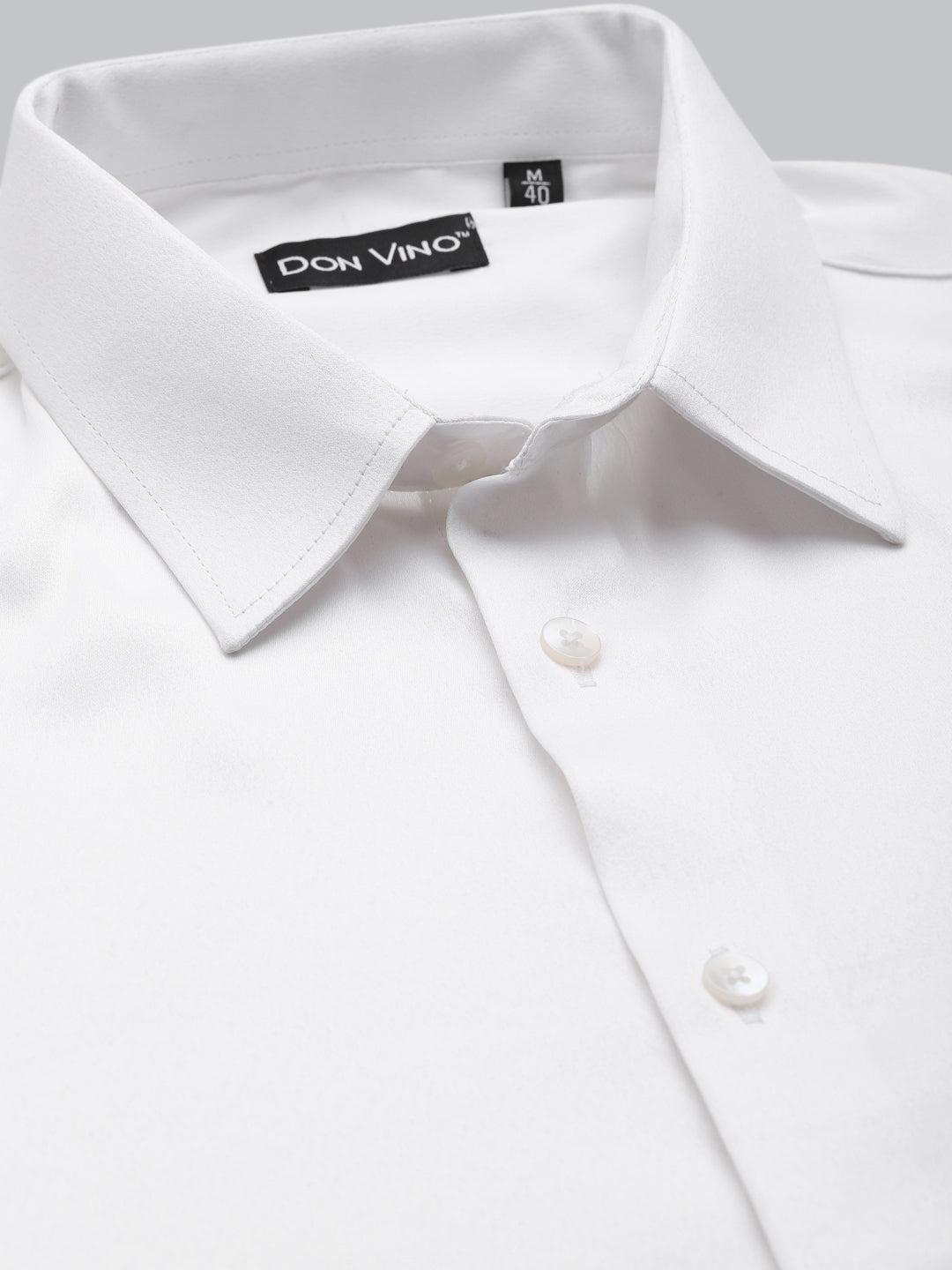 Don Vino Men's Classic White Party Shirt