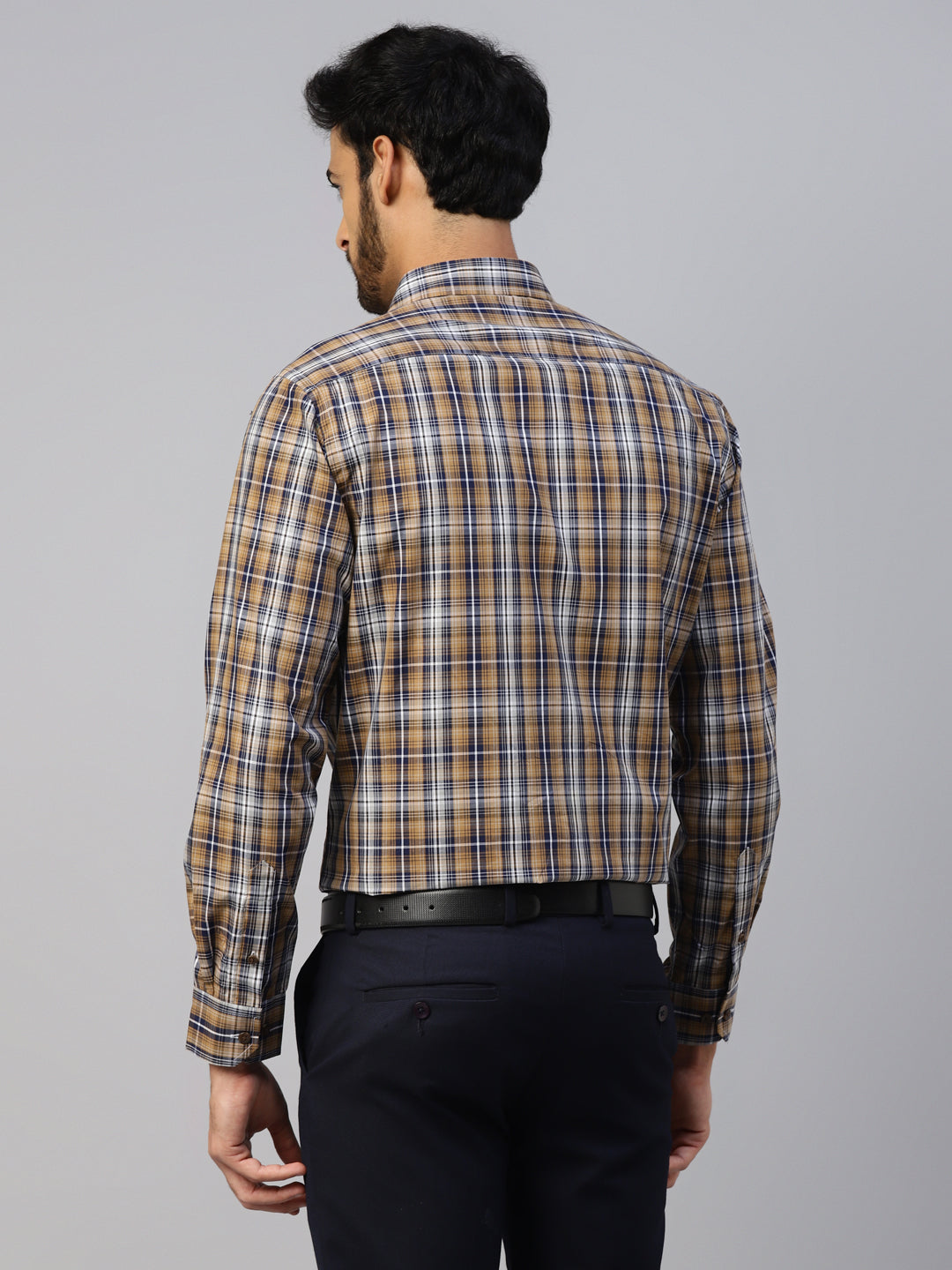 Men's Multi-colored Checks Slim Fit Shirt