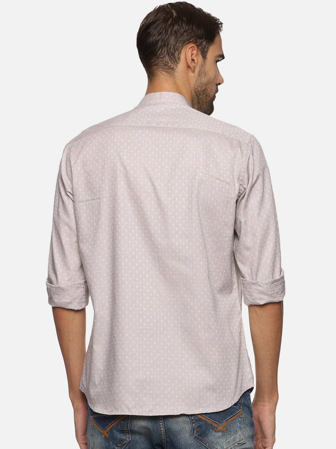 Men Patel Purple Slim Fit Full Sleeve Casual Shirt