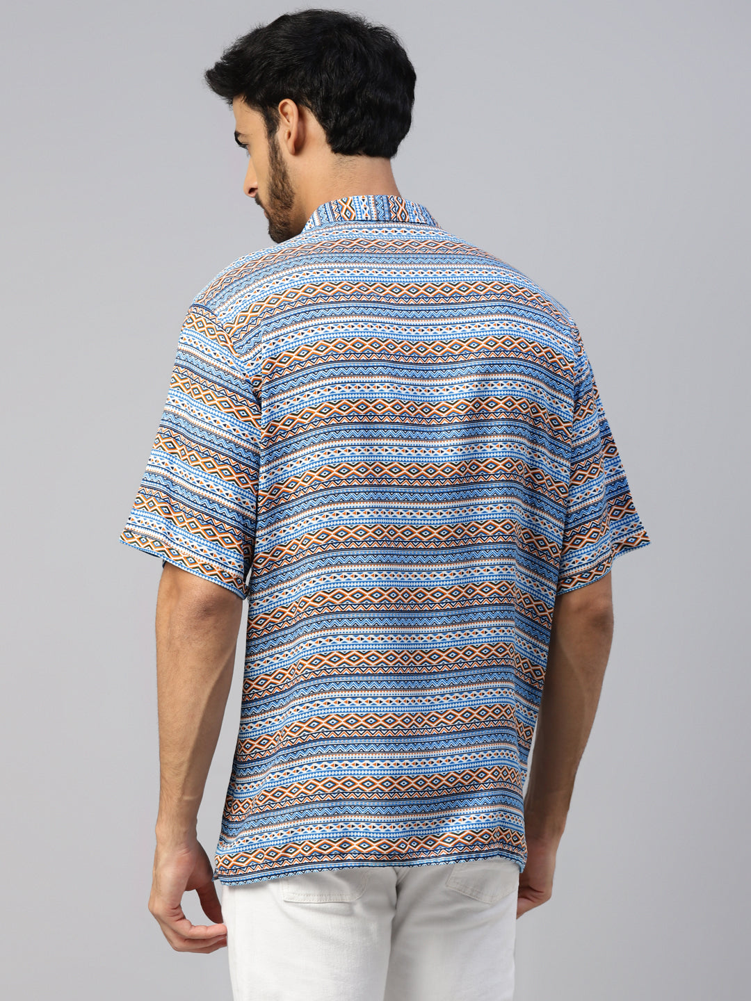 Don Vino Men's Multi-Color Slim Fit Resort Shirt