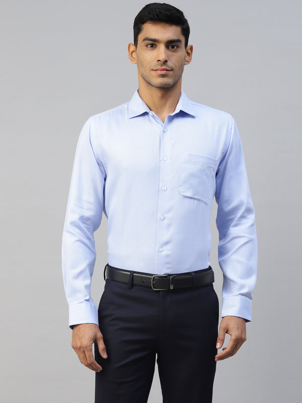 Men's Light Blue Slim Fit Formal Shirt