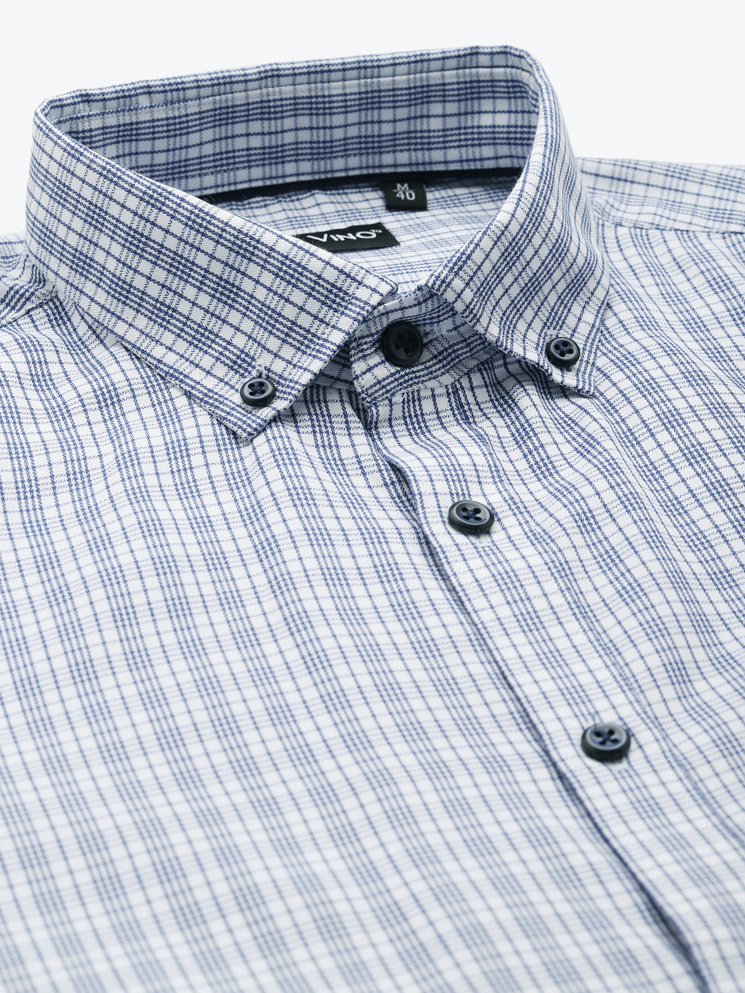 Men's Blue Checks Formal Shirt by Don Vino