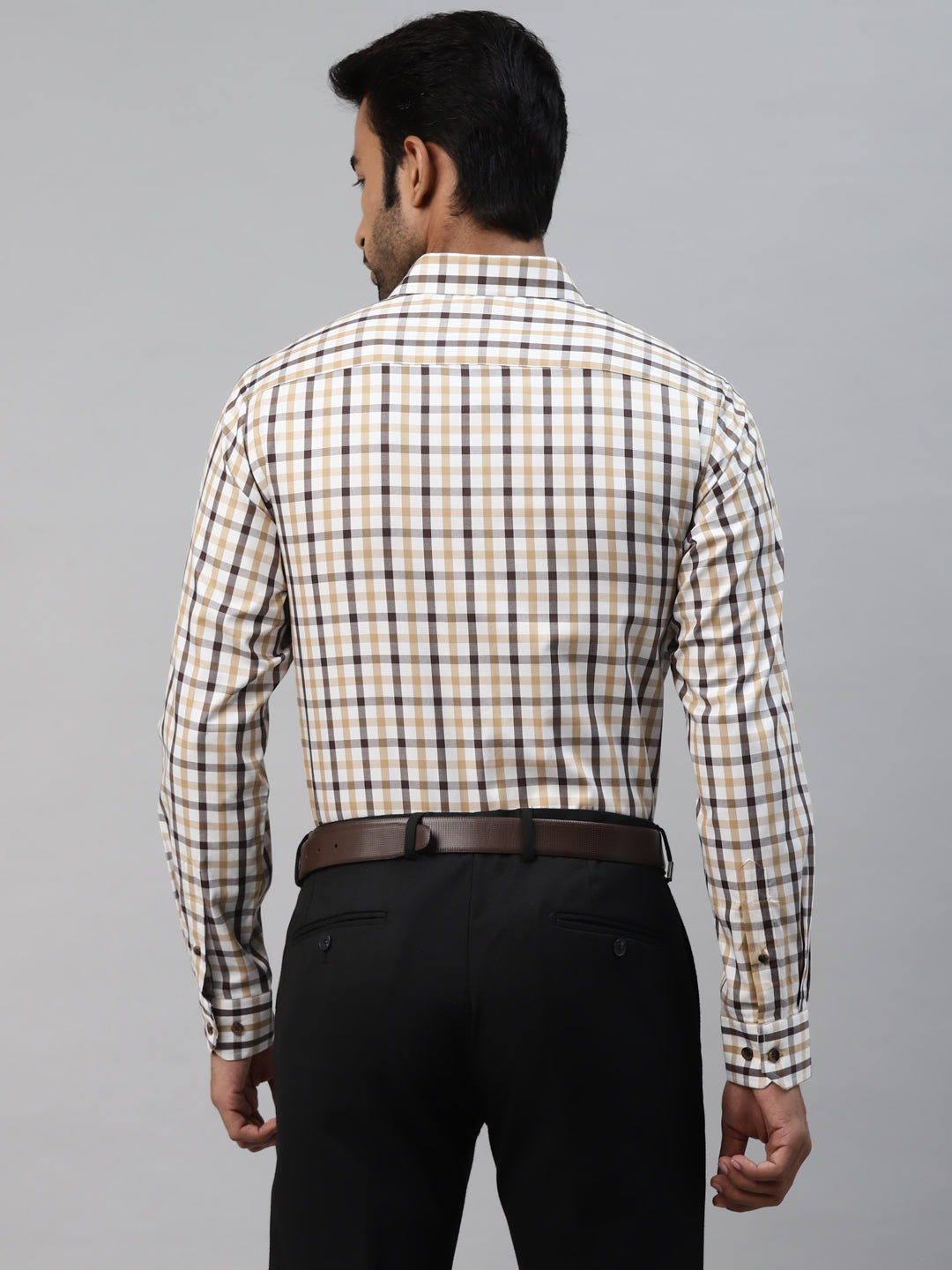 Men's Multicolored Checks Slim Fit Shirt by Don Vino