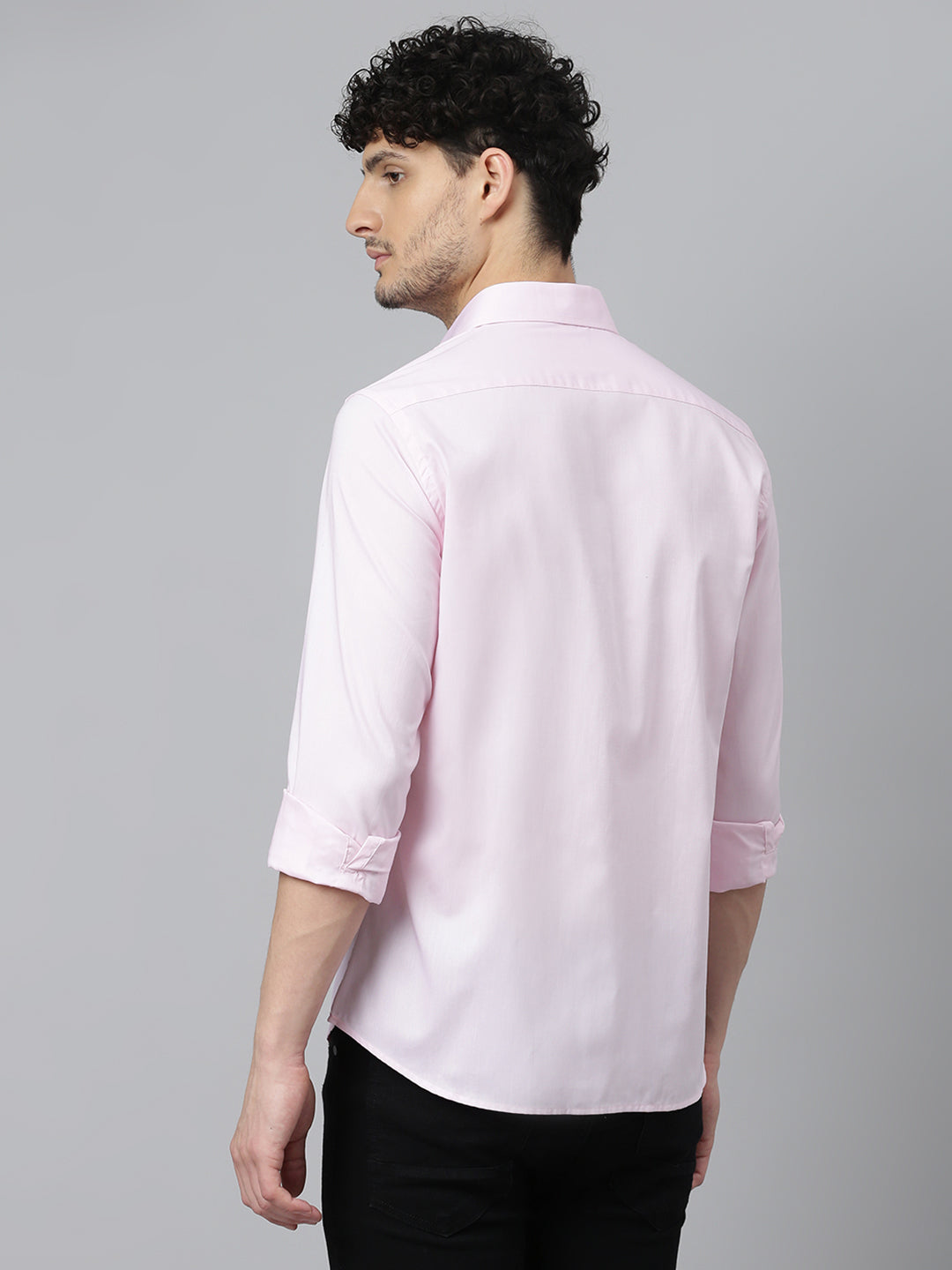 Don Vino Men's Pink Slim Fit Shirt