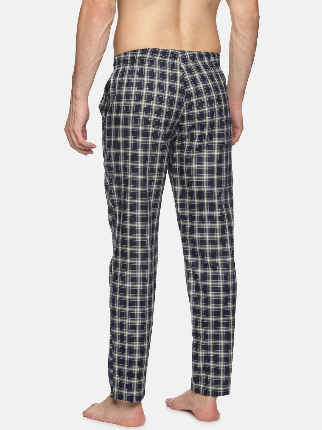 Don Vino Men Black Checkered Pyjama