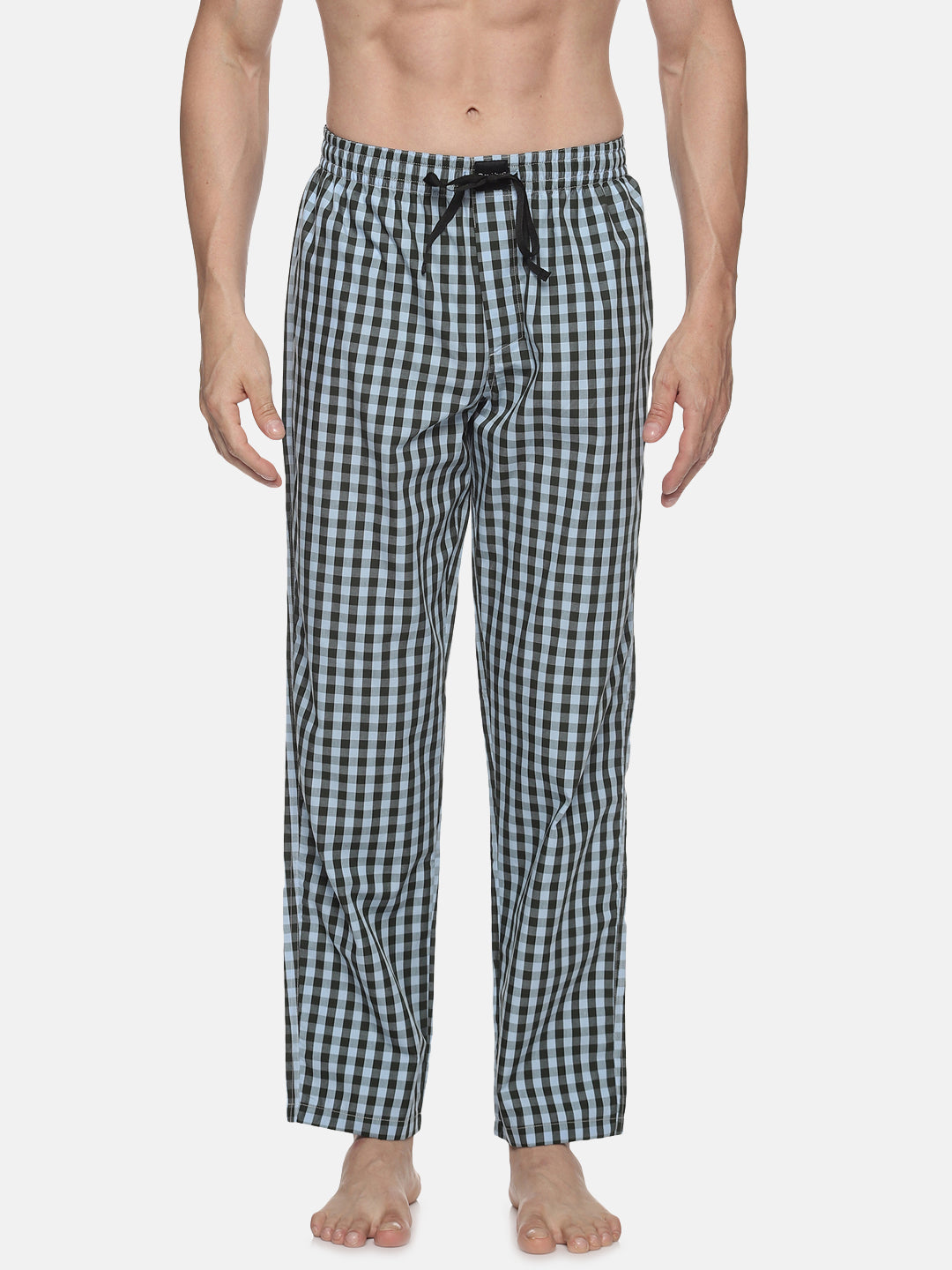 Don Vino Men Blue Checkered Pyjama