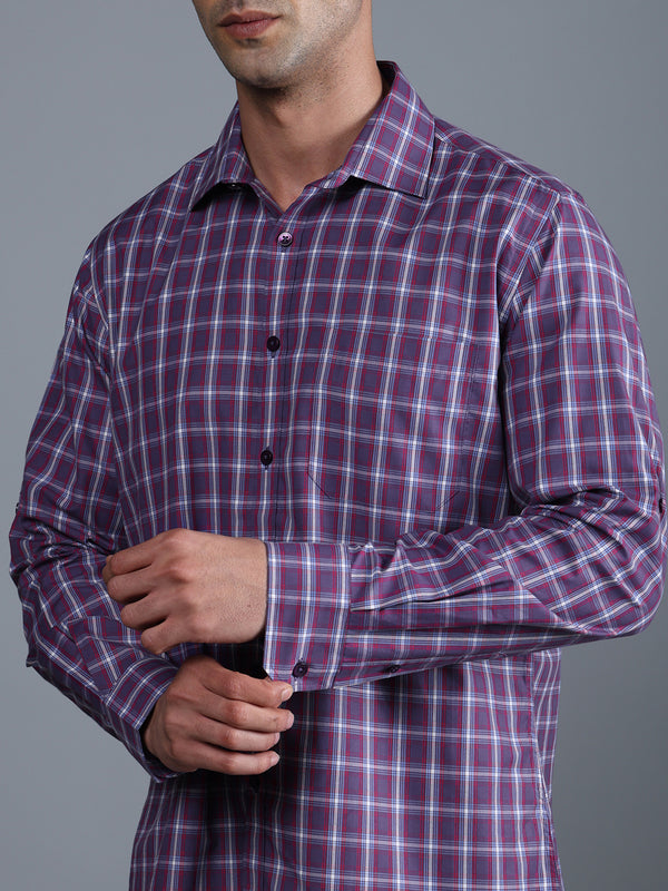 Don Vino Men's Checked Multicolored Regular Fit Shirt