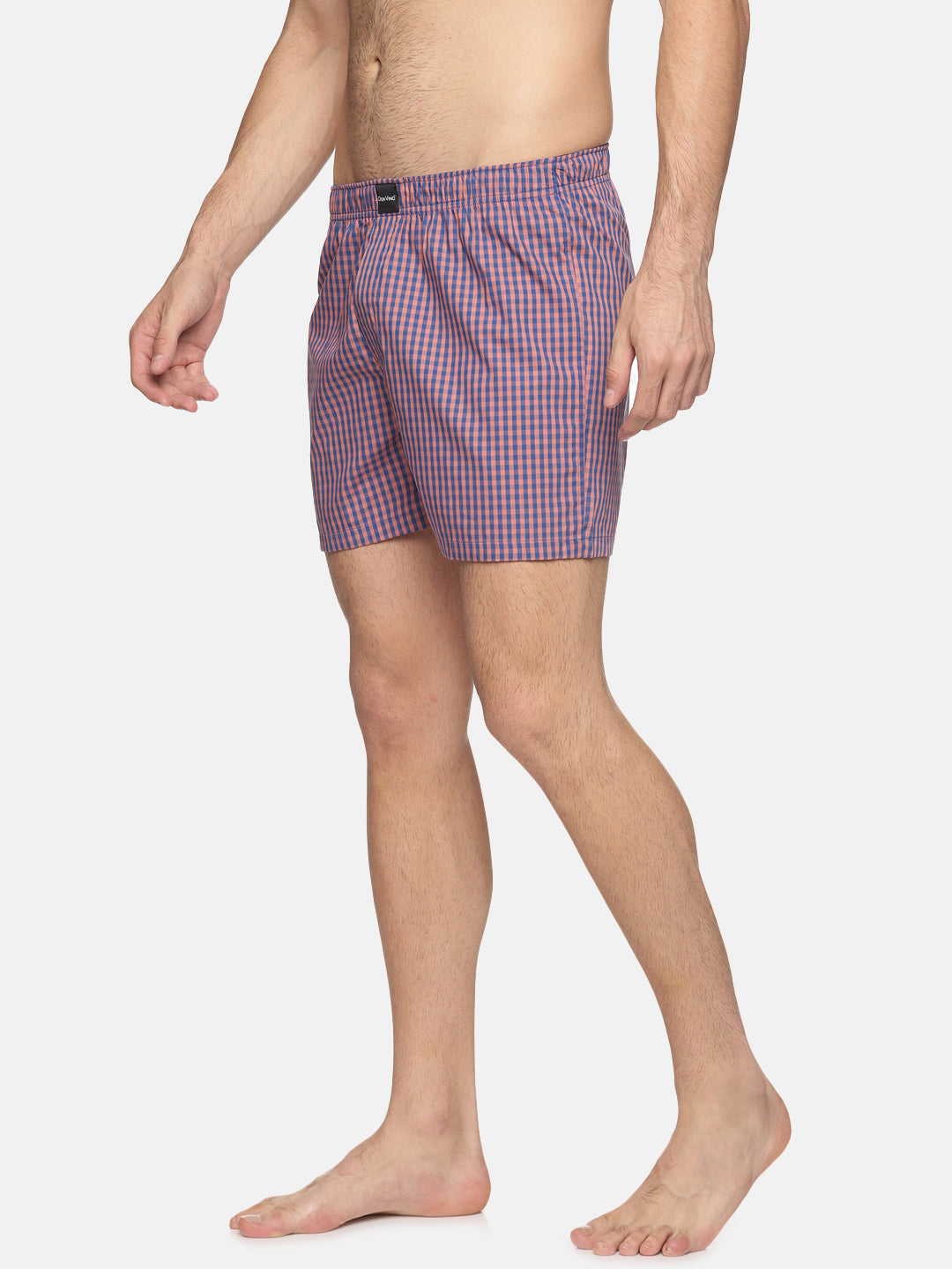 Don Vino Men Purple Checkered Boxer Shorts