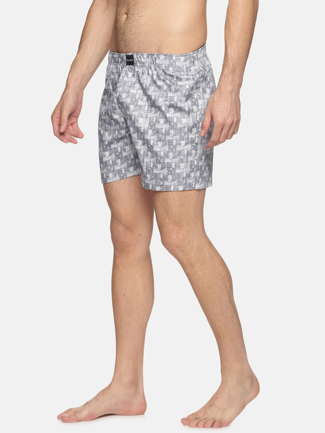 Don Vino Men Grey Printed Boxer Shorts