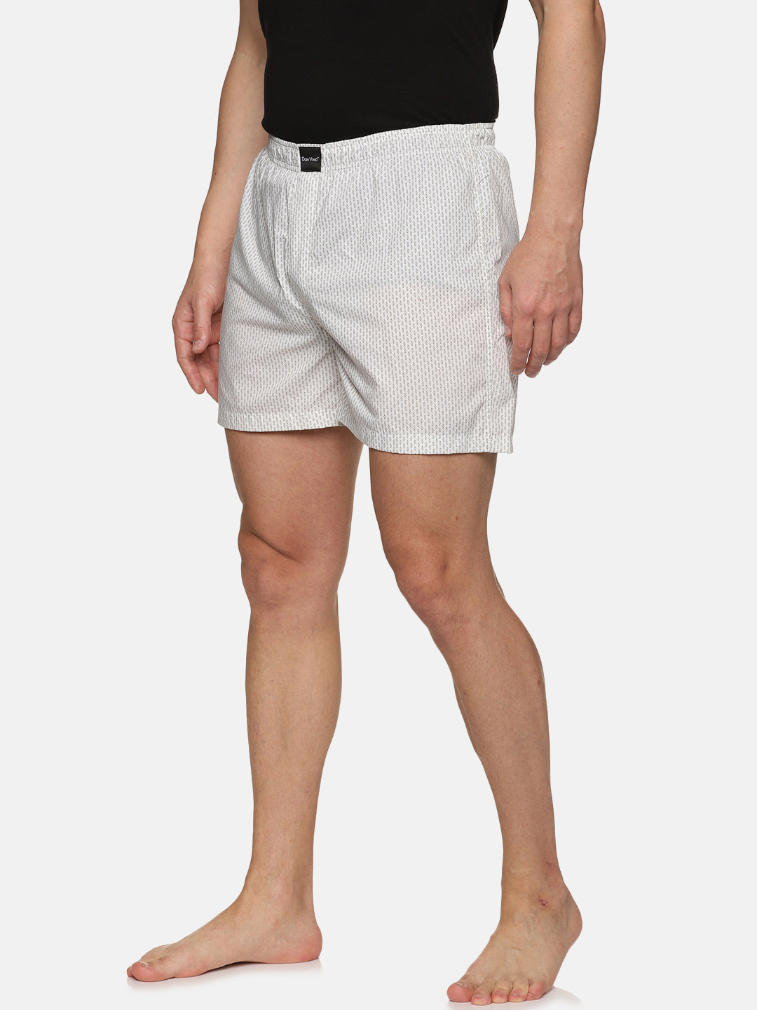 Don Vino Men White Printed Boxer Shorts