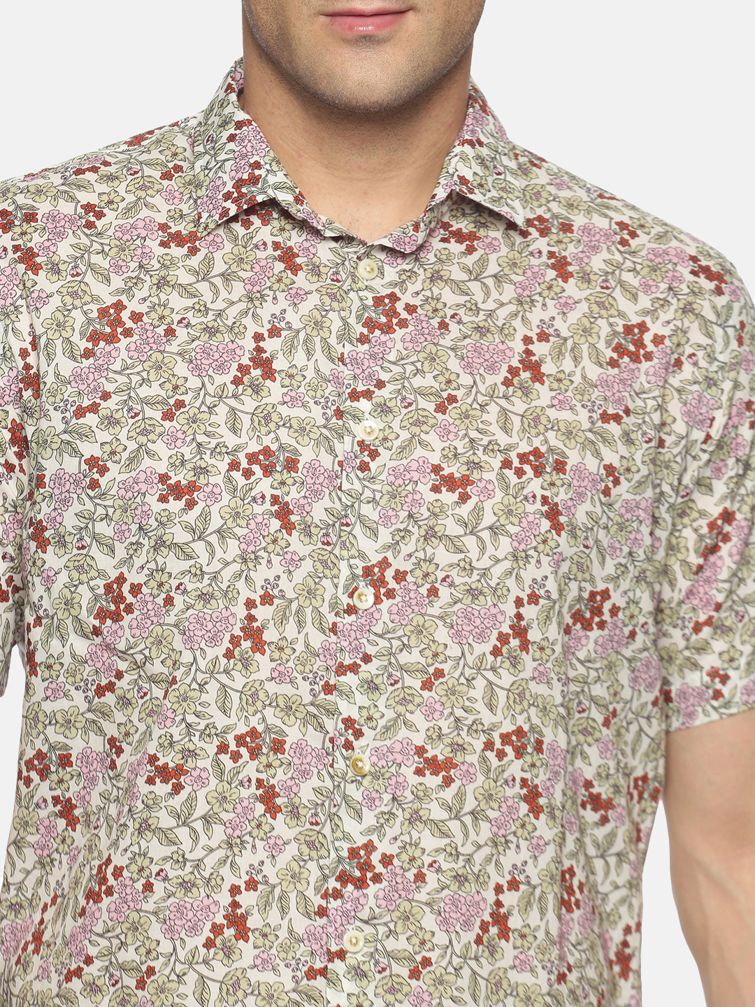 Don Vino Men's Multicolor Printed Half Sleeve Casual Shirt