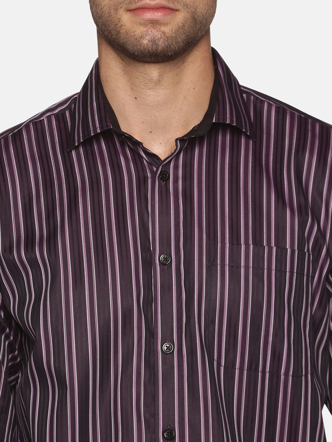 Don Vino Men's Stripes Full Sleeve Shirt