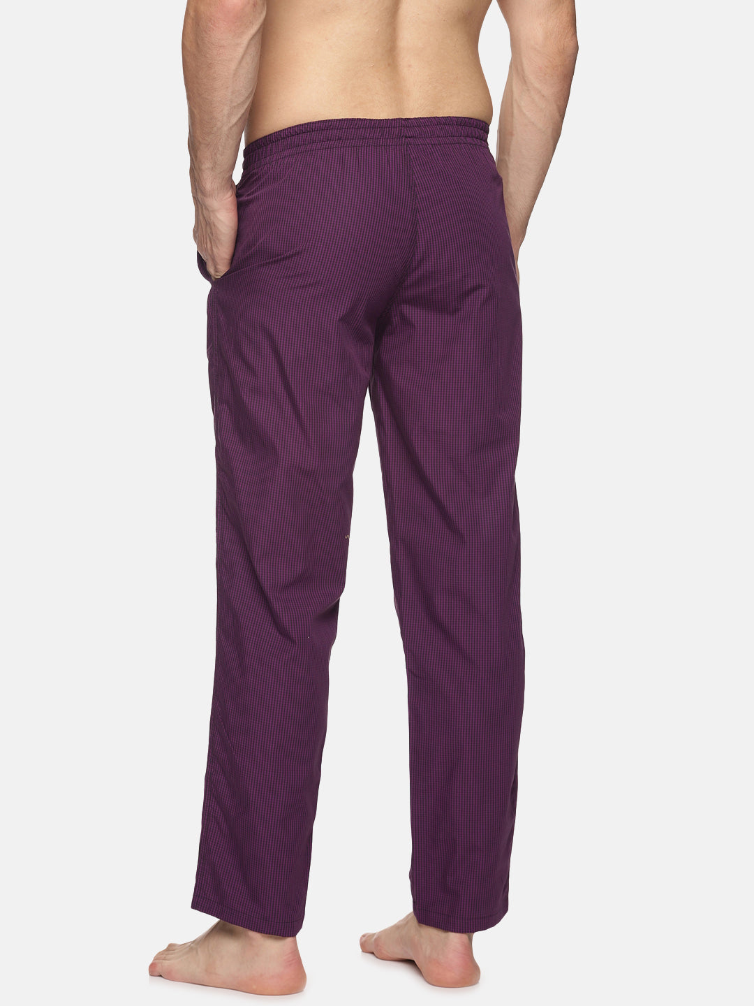 Don Vino Men Purple Checkered Pyjama