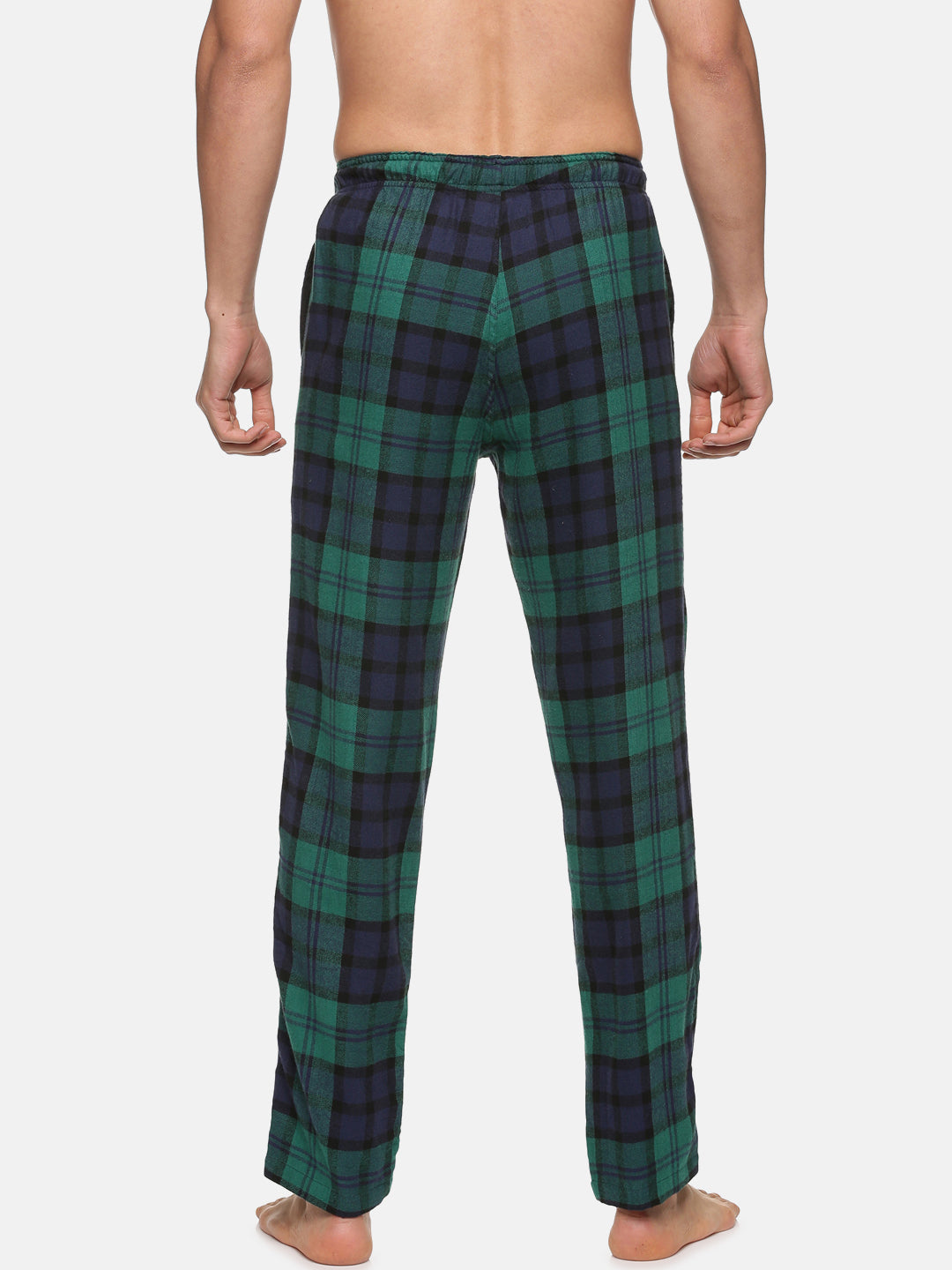 Don Vino Men Green Checkered Pyjama