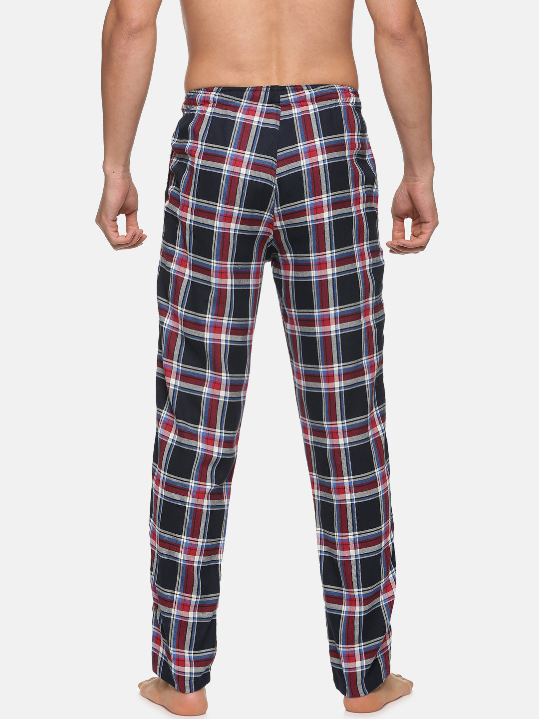 Don Vino Men Black Checkered Pyjama