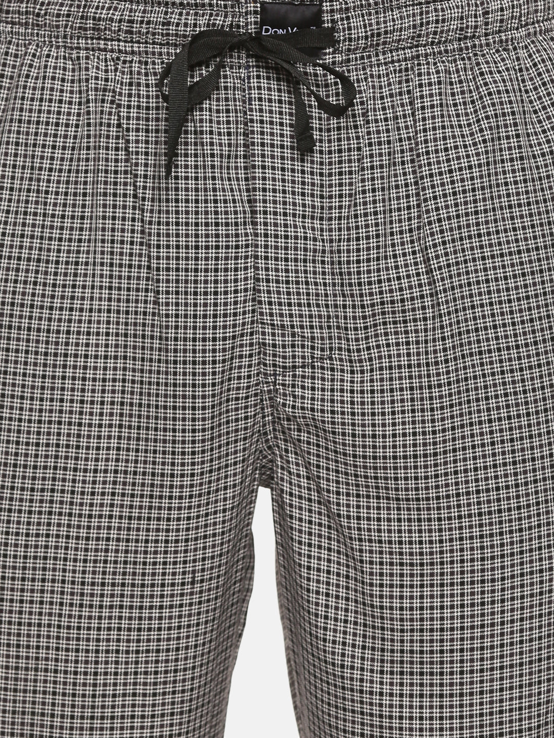 Don Vino Men Grey Striped Pyjama