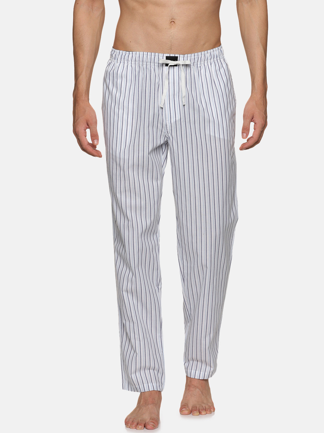 Don Vino Men White Checkered Pyjama